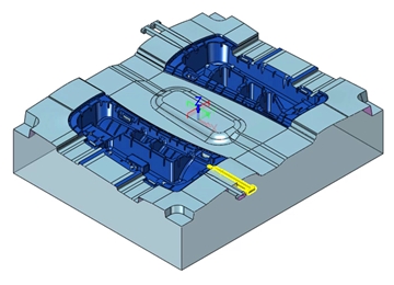 实例教程31：6163银河3D设计汽车塑料零件模具2-汽车侧型芯镶件
